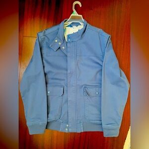 Sky blue utility coat jacket